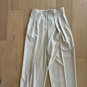 The Frankie Shop Cream Tansy Trousers
